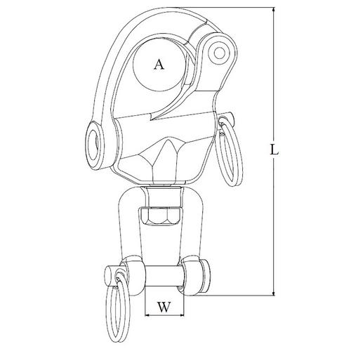 SKOTHAKE SVIVEL SCHACKEL 87MM